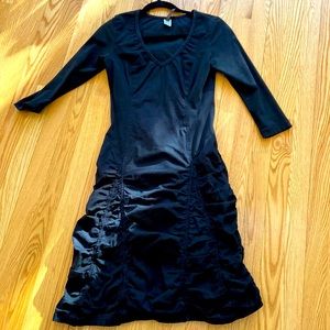 XCVI ruched 3/4 sleeve dress xs